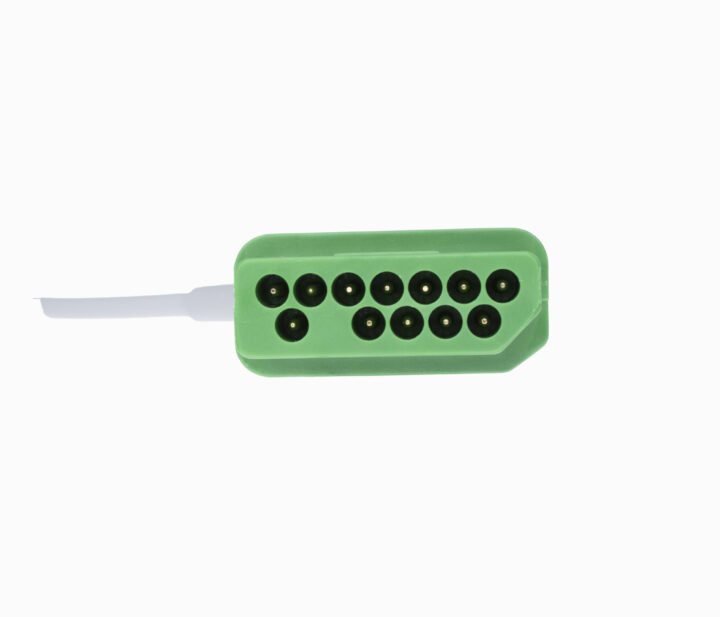 Nihon Kohden 12 pin 3 Lead Snap Type ECG Monitor Cable