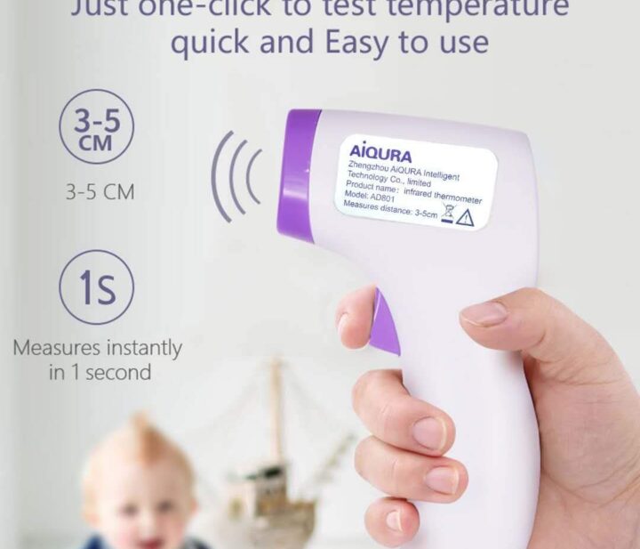 Aiqura Non Contact Infrared Forehead Thermometer for Hospital